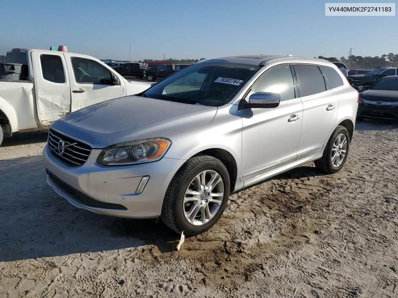 2015 Volvo Xc60 T5 Premier VIN: YV440MDK2F2741183 Lot: 78302764