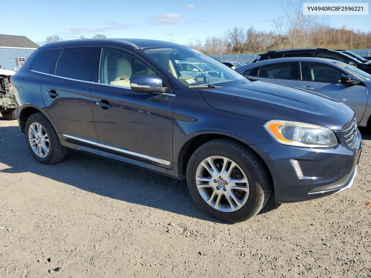 2015 Volvo Xc60 3.2 Premier + VIN: YV4940RC8F2596221 Lot: 79841674