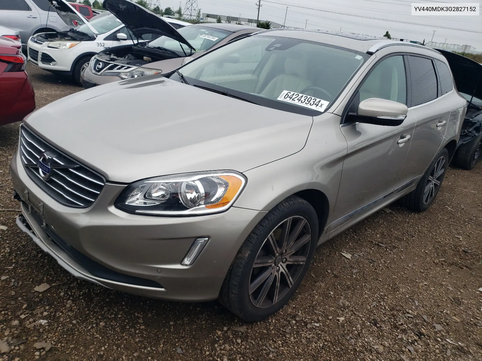 2016 Volvo Xc60 T5 Premier VIN: YV440MDK3G2827152 Lot: 64243934