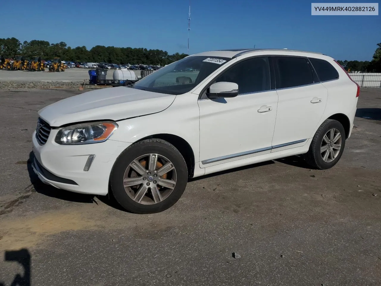 2016 Volvo Xc60 T6 Premier VIN: YV449MRK4G2882126 Lot: 70331554