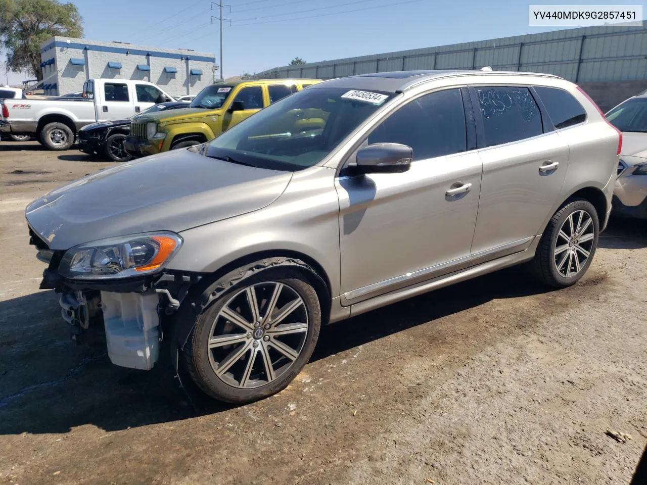 YV440MDK9G2857451 2016 Volvo Xc60 T5 Premier