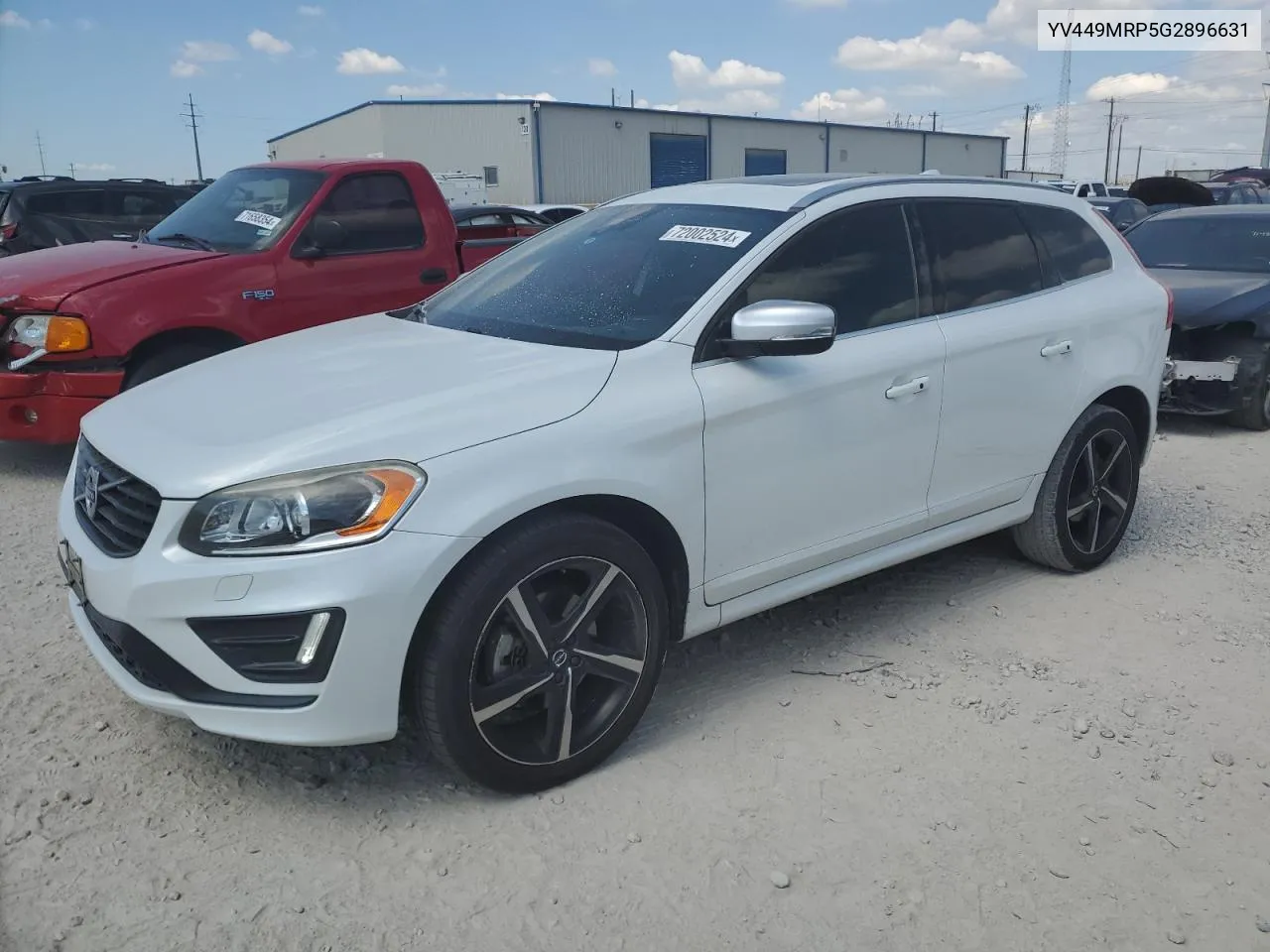 2016 Volvo Xc60 T6 R-Design VIN: YV449MRP5G2896631 Lot: 72002524