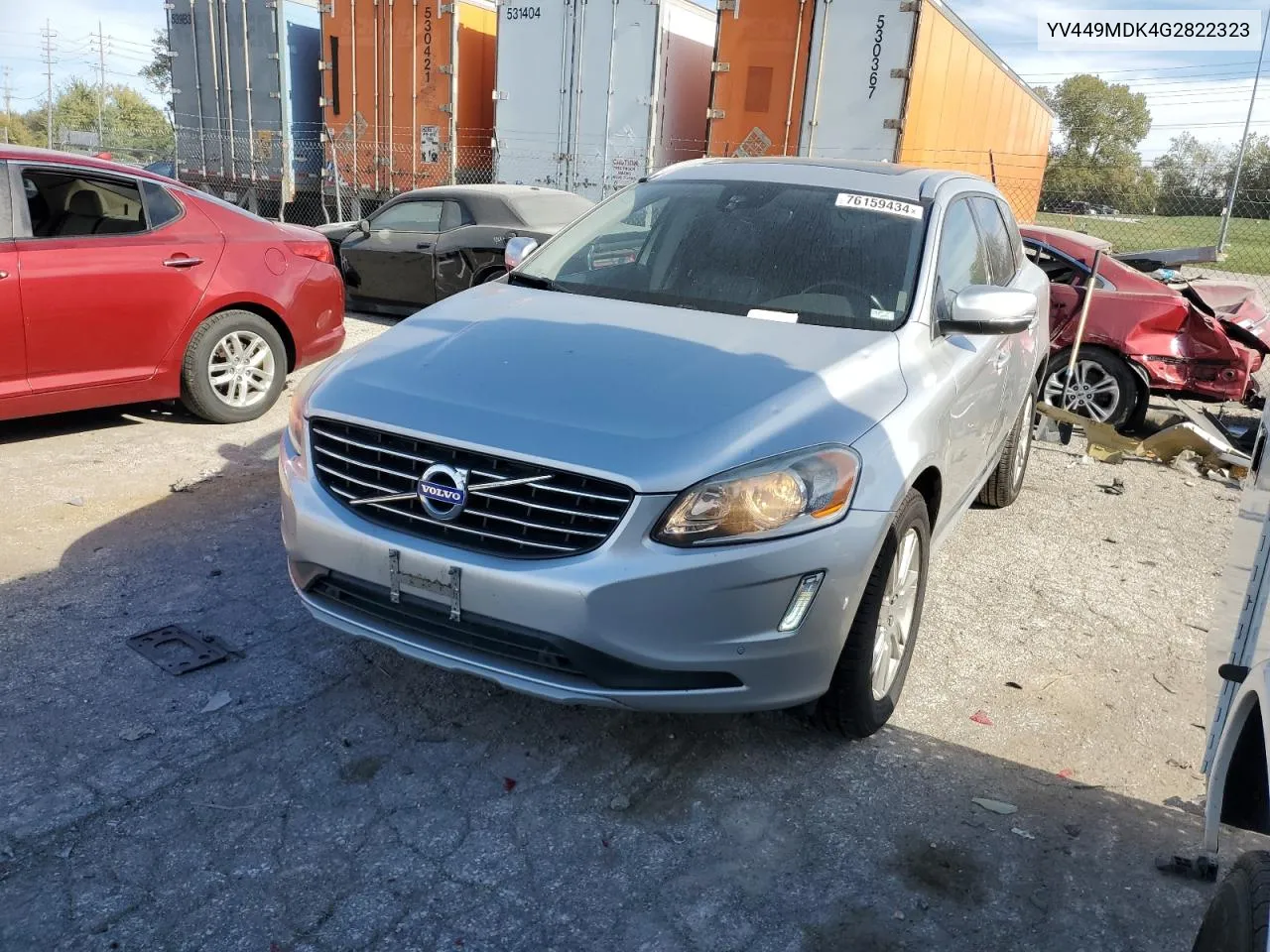 2016 Volvo Xc60 T6 Premier VIN: YV449MDK4G2822323 Lot: 76159434