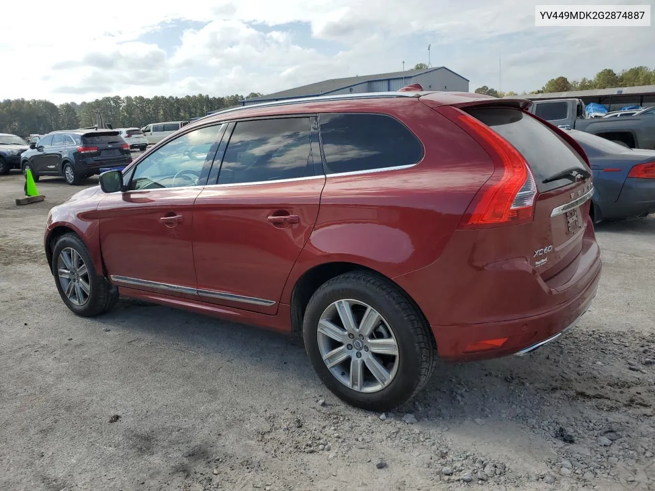 2016 Volvo Xc60 T6 Premier VIN: YV449MDK2G2874887 Lot: 78260184