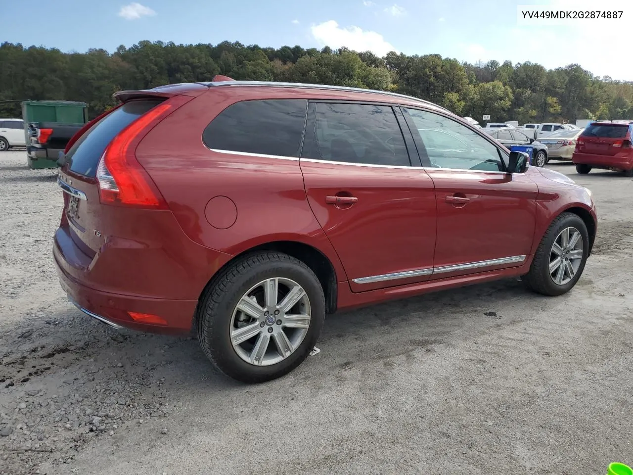 2016 Volvo Xc60 T6 Premier VIN: YV449MDK2G2874887 Lot: 78260184