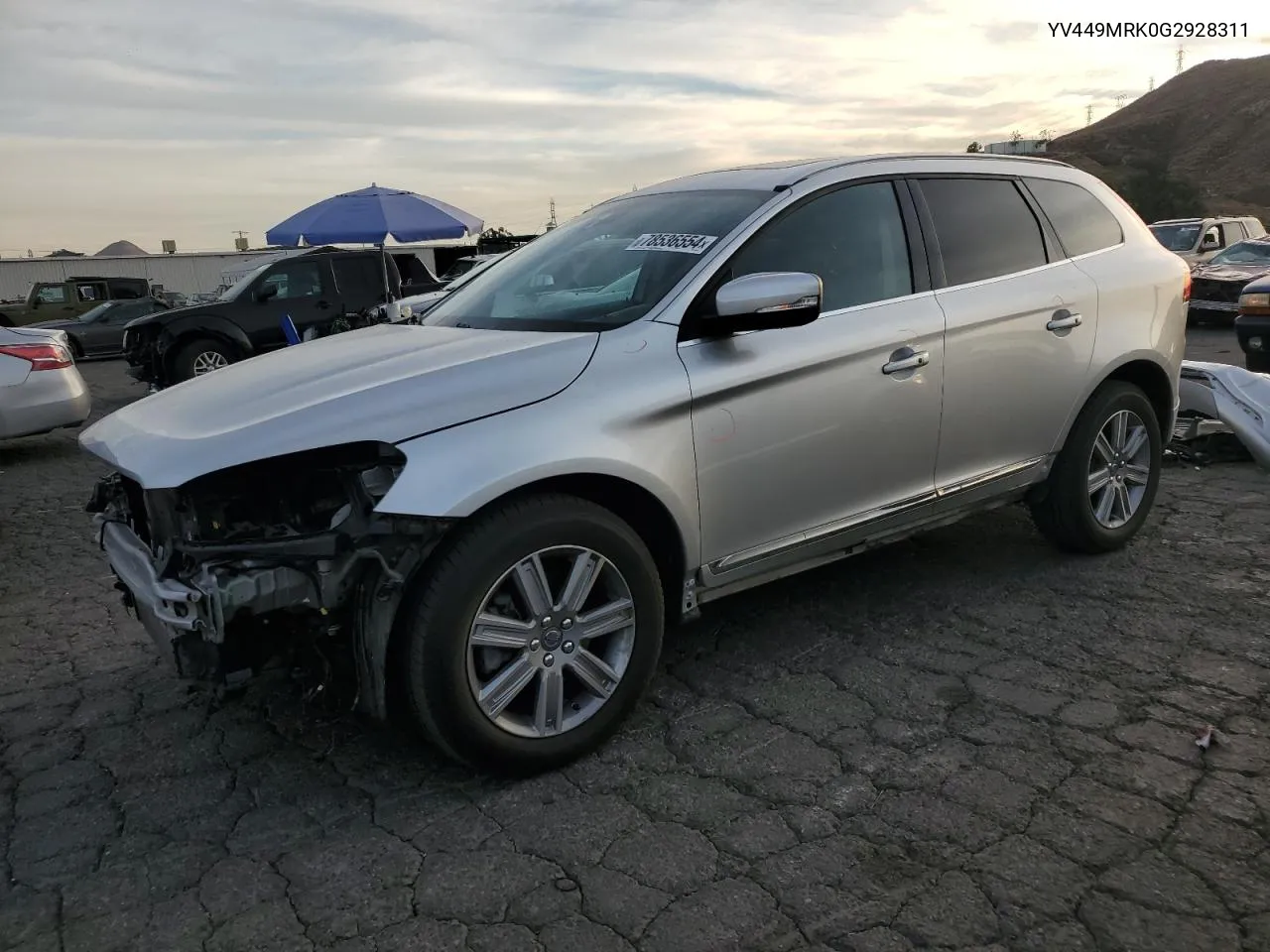 2016 Volvo Xc60 T6 Premier VIN: YV449MRK0G2928311 Lot: 78536554