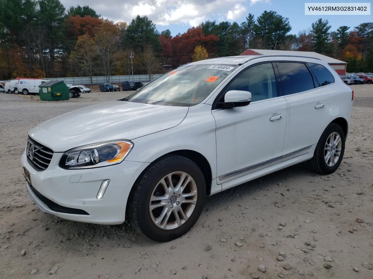 2016 Volvo Xc60 T5 Platinum VIN: YV4612RM3G2831402 Lot: 78798404