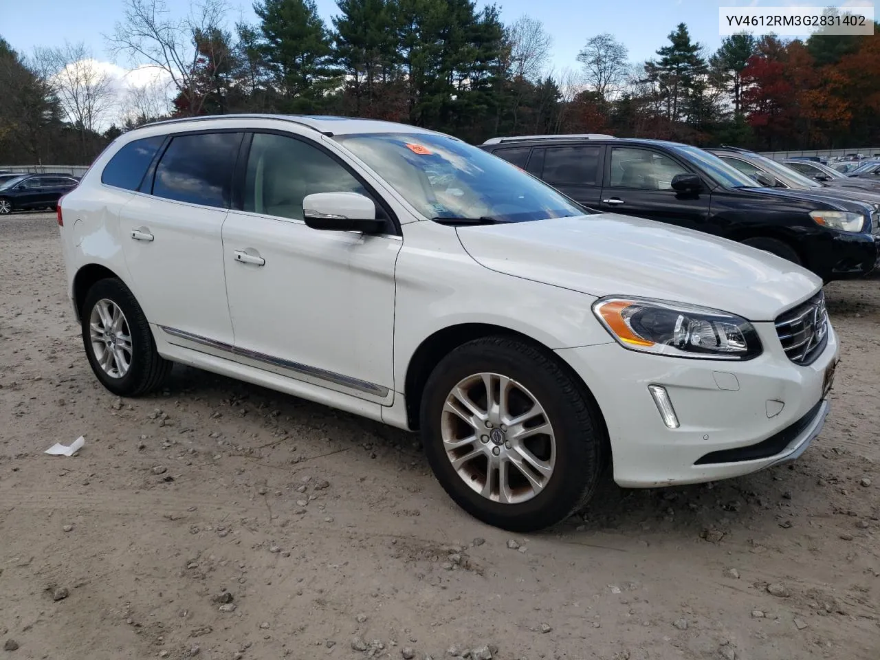 2016 Volvo Xc60 T5 Platinum VIN: YV4612RM3G2831402 Lot: 78798404