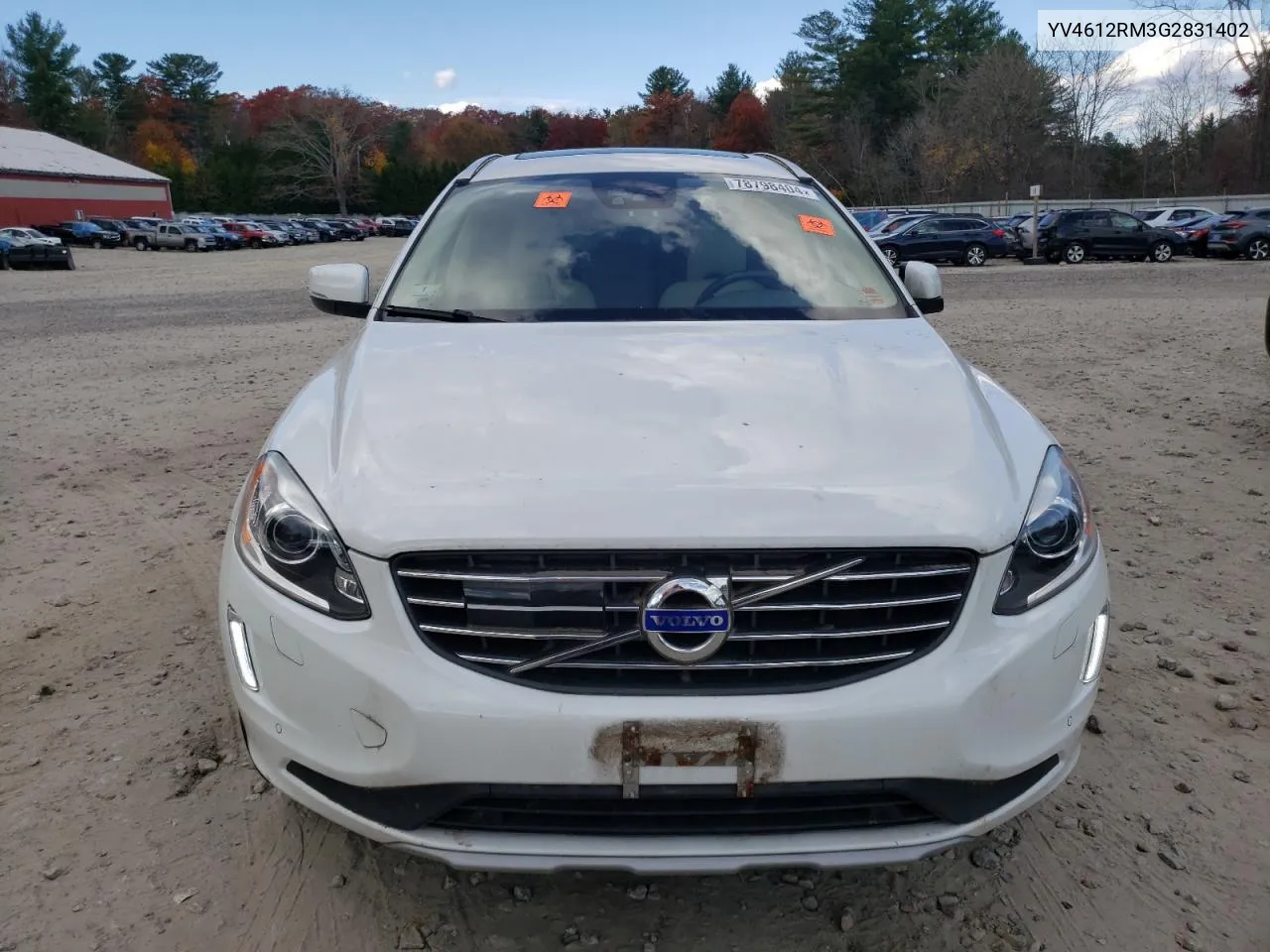 2016 Volvo Xc60 T5 Platinum VIN: YV4612RM3G2831402 Lot: 78798404