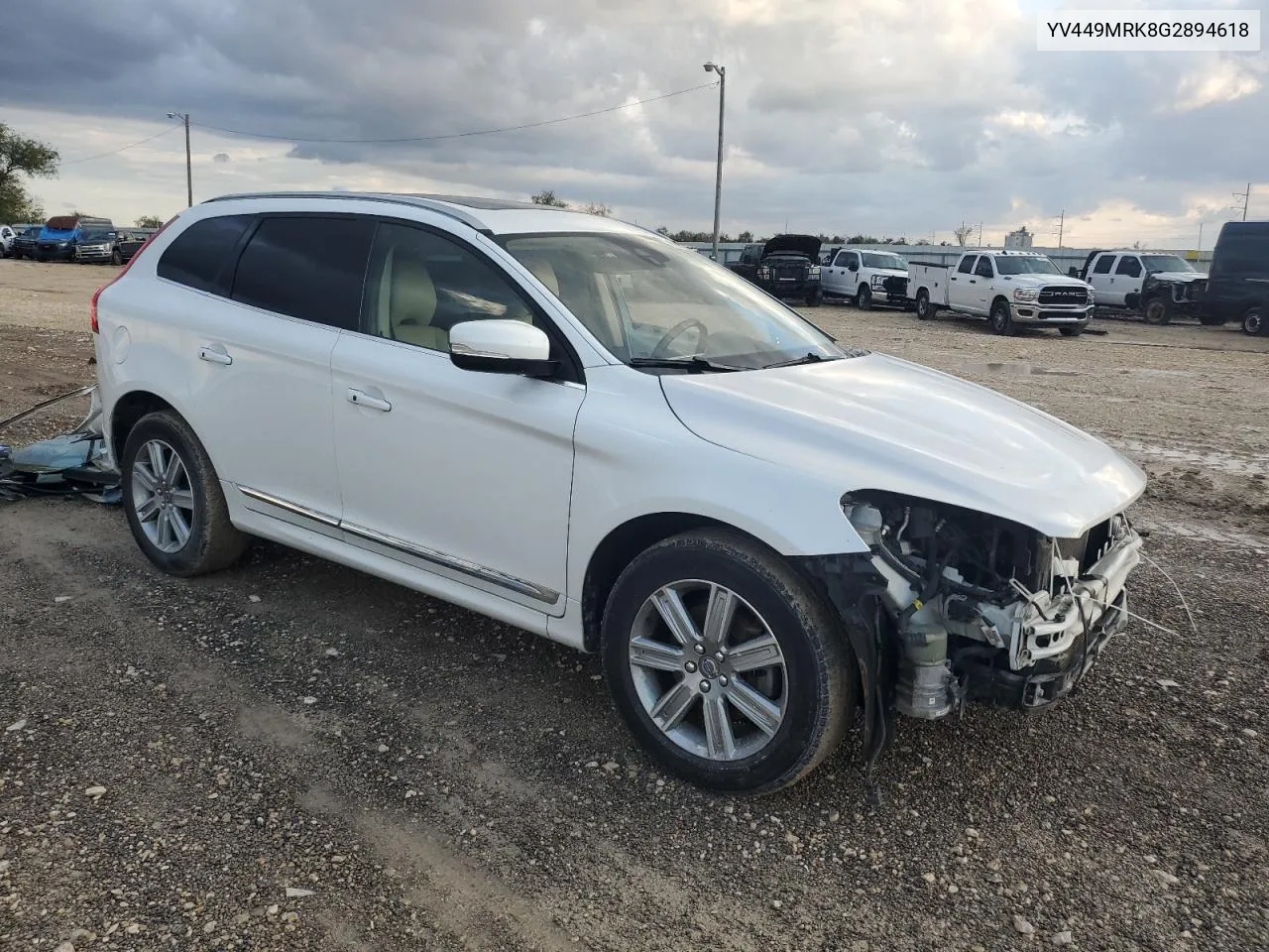 2016 Volvo Xc60 T6 Premier VIN: YV449MRK8G2894618 Lot: 80058104