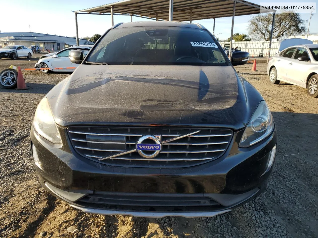 2016 Volvo Xc60 T6 Platinum VIN: YV449MDM7G2775354 Lot: 81692744