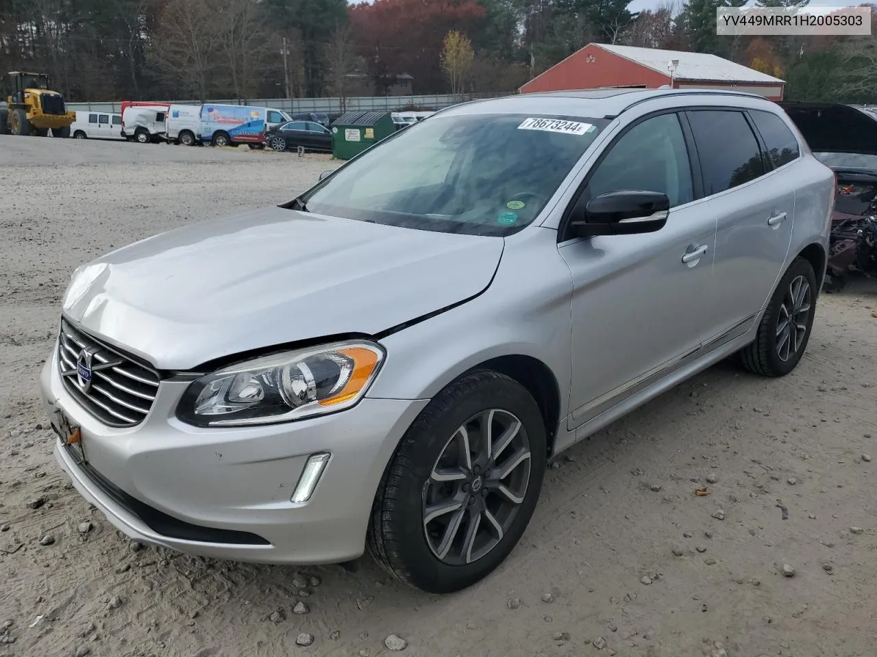 2017 Volvo Xc60 T6 Dynamic VIN: YV449MRR1H2005303 Lot: 78673244