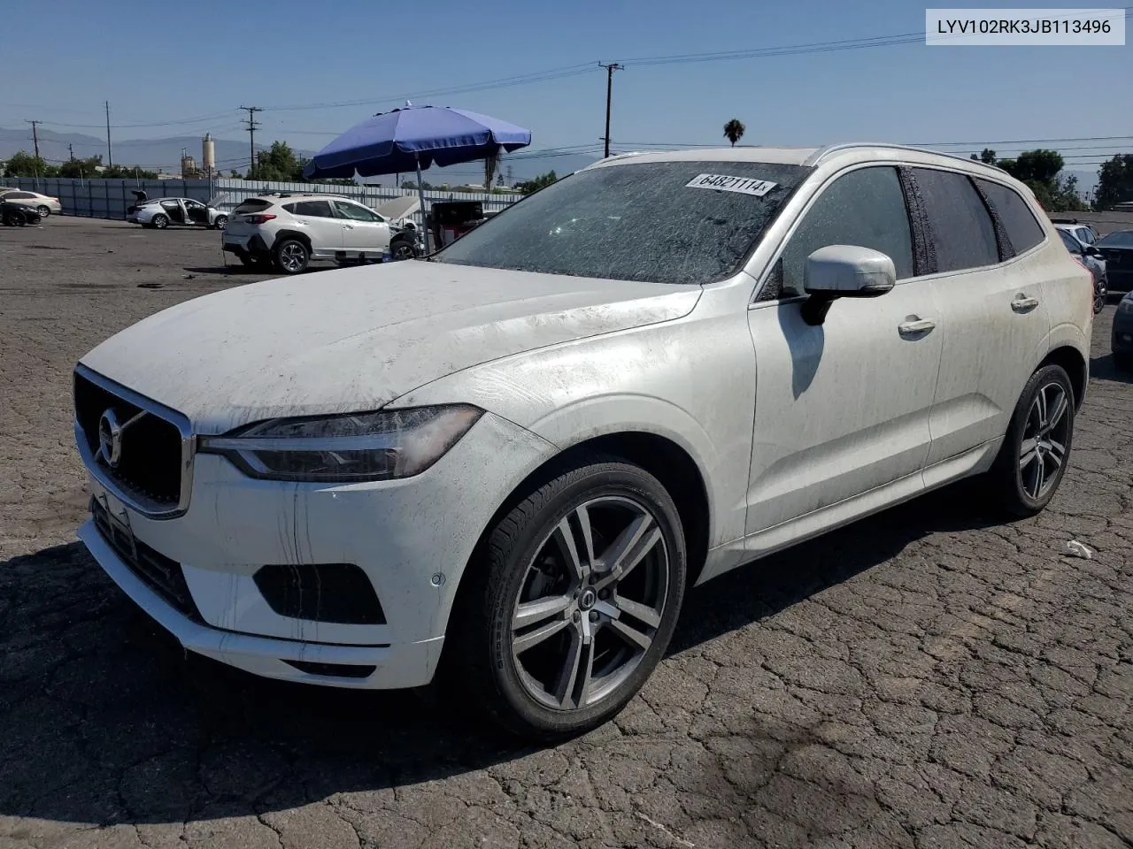 2018 Volvo Xc60 T5 VIN: LYV102RK3JB113496 Lot: 64821114