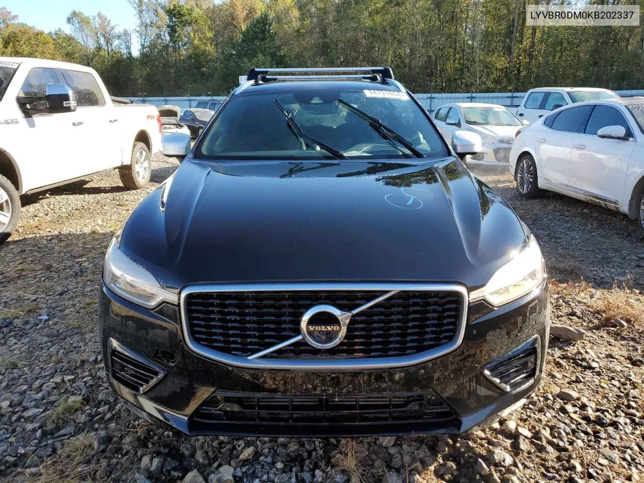 2019 Volvo Xc60 T8 R-Design VIN: LYVBR0DM0KB202337 Lot: 74791054