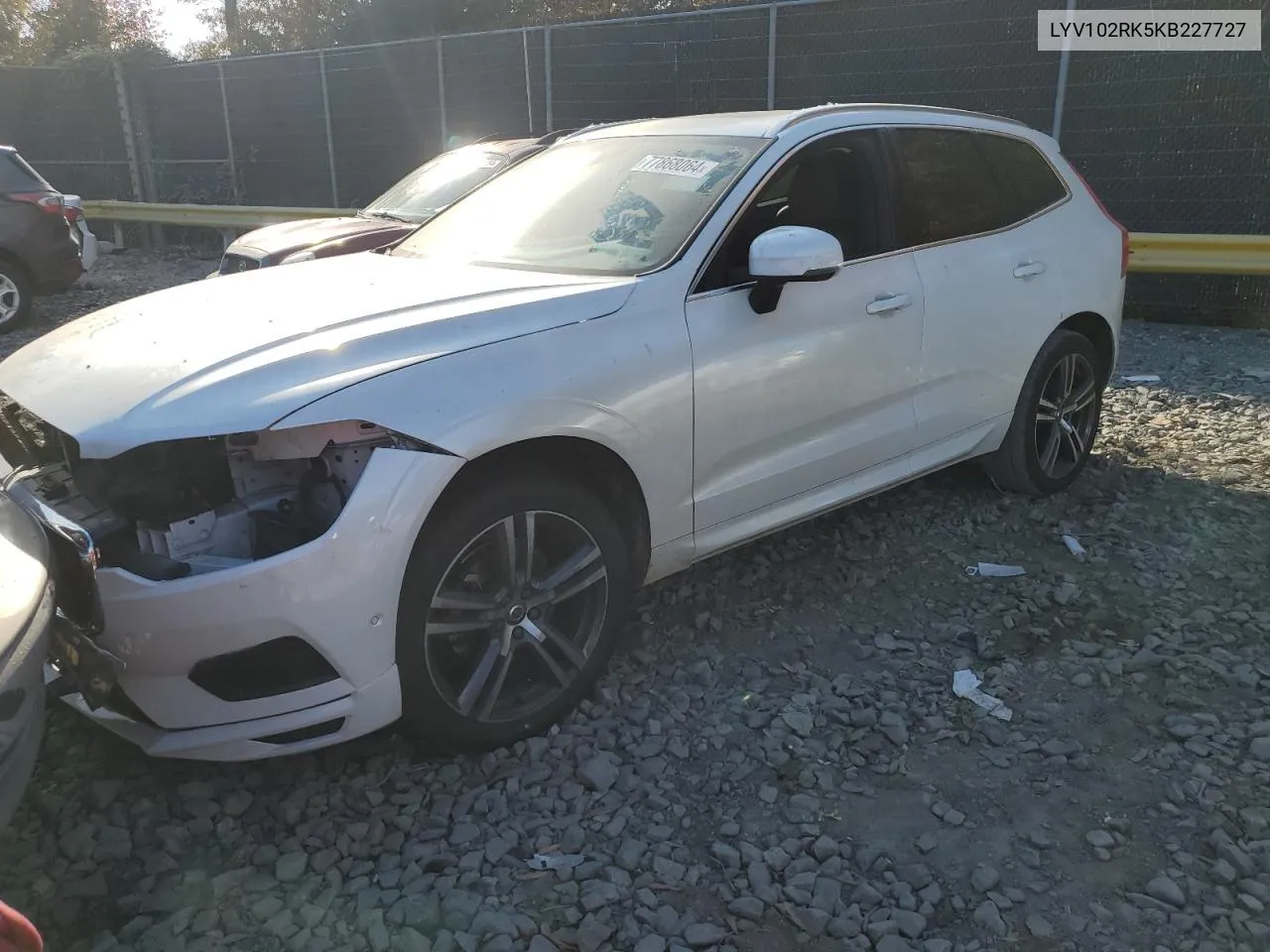 2019 Volvo Xc60 T5 VIN: LYV102RK5KB227727 Lot: 77868064