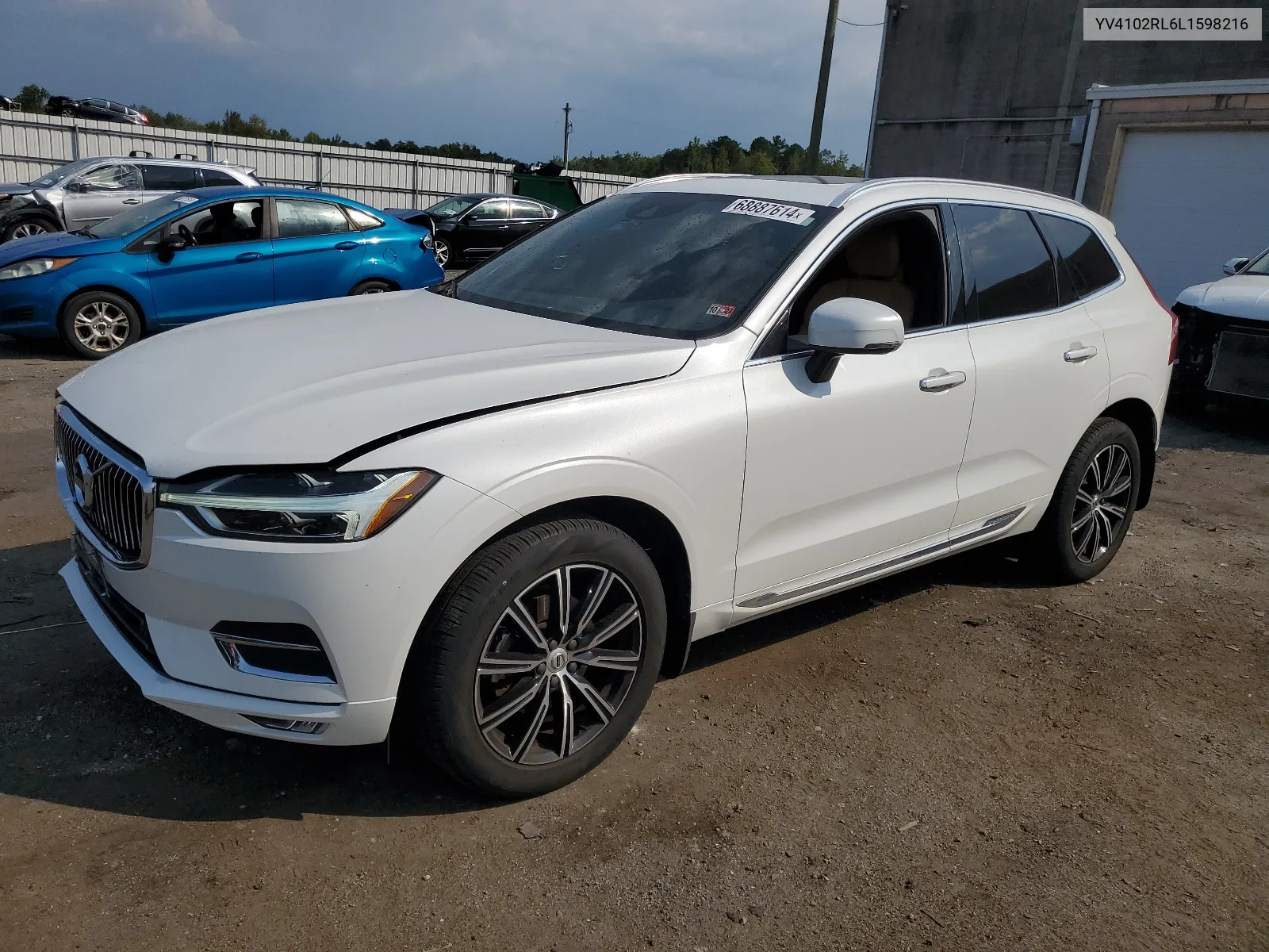 2020 Volvo Xc60 T5 Inscription VIN: YV4102RL6L1598216 Lot: 68887614