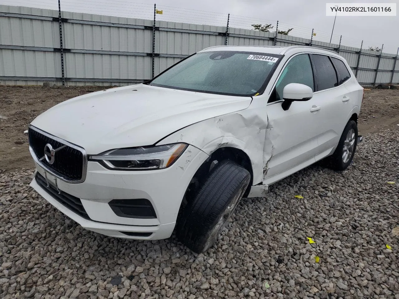 2020 Volvo Xc60 T5 Momentum VIN: YV4102RK2L1601166 Lot: 70684444