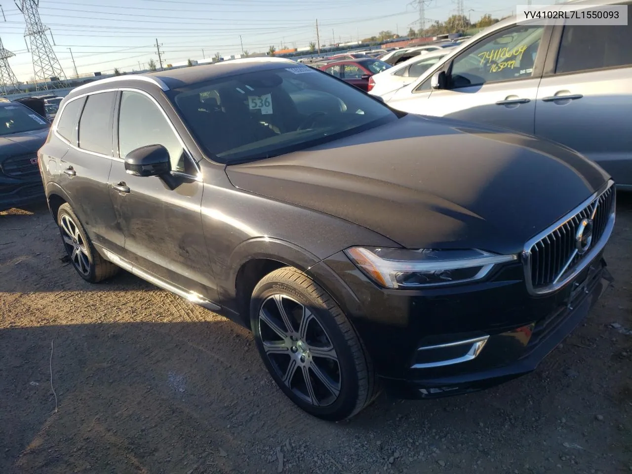 2020 Volvo Xc60 T5 Inscription VIN: YV4102RL7L1550093 Lot: 72626384