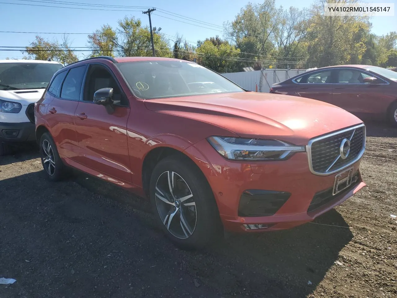 2020 Volvo Xc60 T5 R-Design VIN: YV4102RM0L1545147 Lot: 74560944