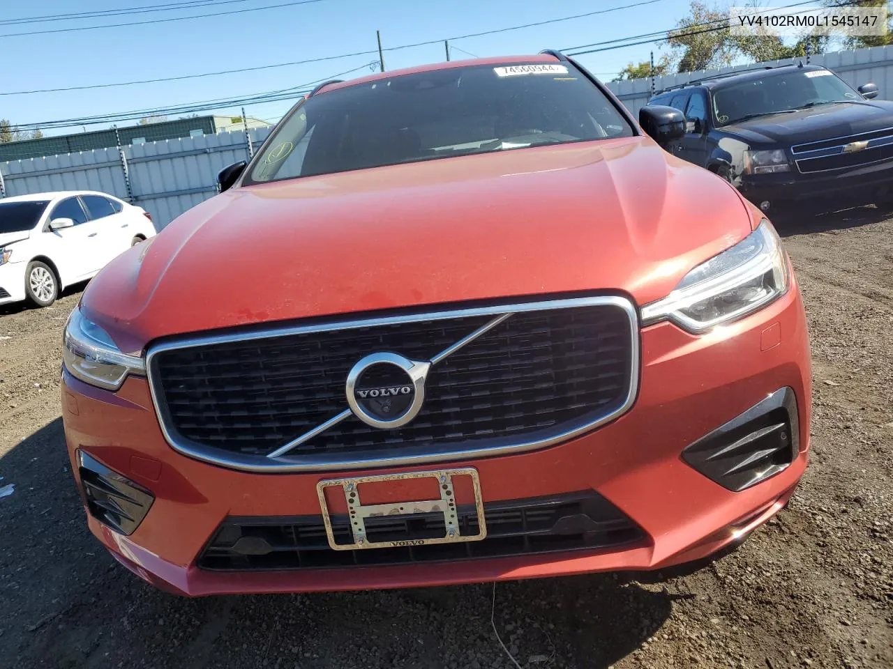 2020 Volvo Xc60 T5 R-Design VIN: YV4102RM0L1545147 Lot: 74560944