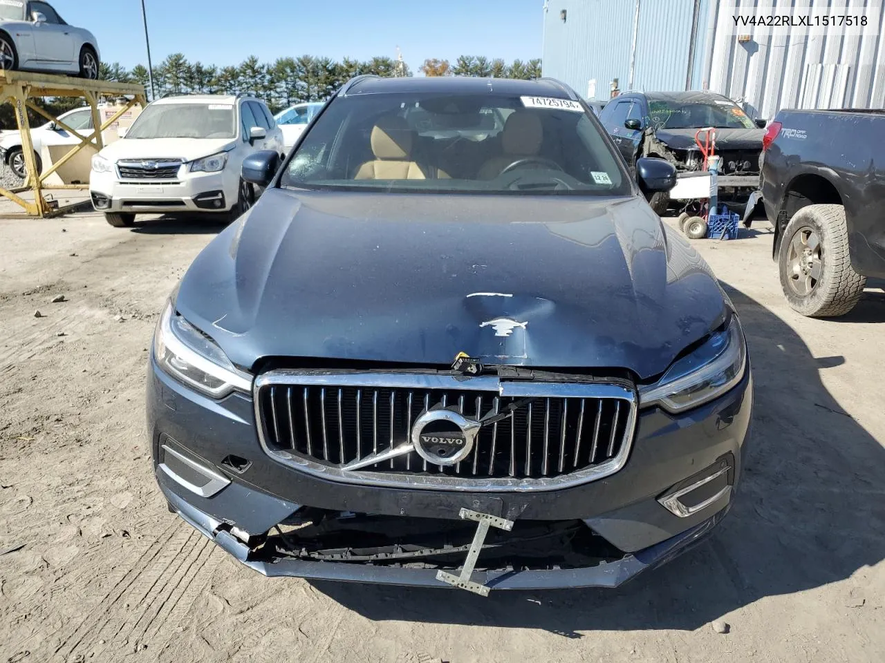 2020 Volvo Xc60 T6 Inscription VIN: YV4A22RLXL1517518 Lot: 74725794