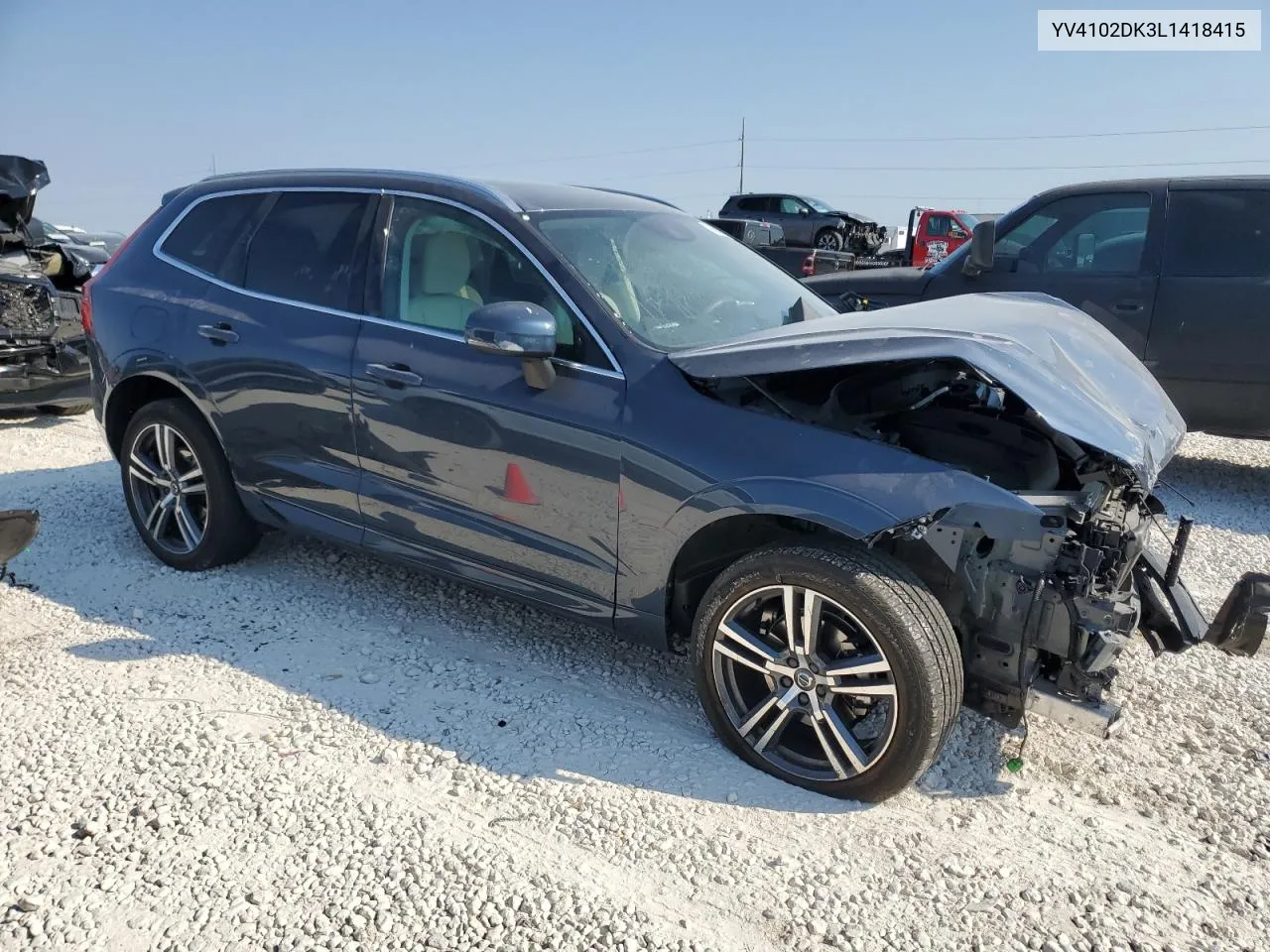 2020 Volvo Xc60 T5 Momentum VIN: YV4102DK3L1418415 Lot: 75639414