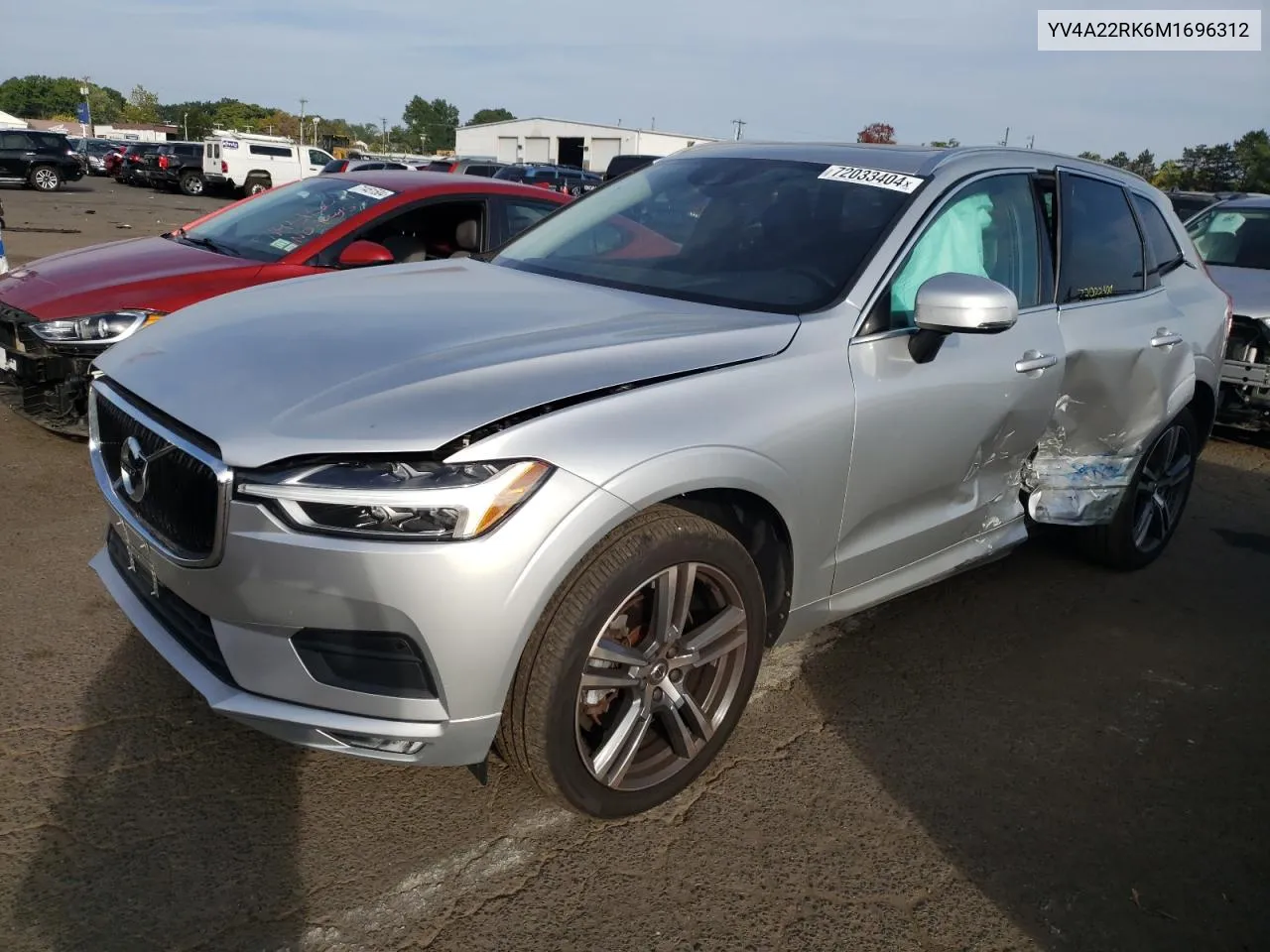 2021 Volvo Xc60 T6 Momentum VIN: YV4A22RK6M1696312 Lot: 72033404