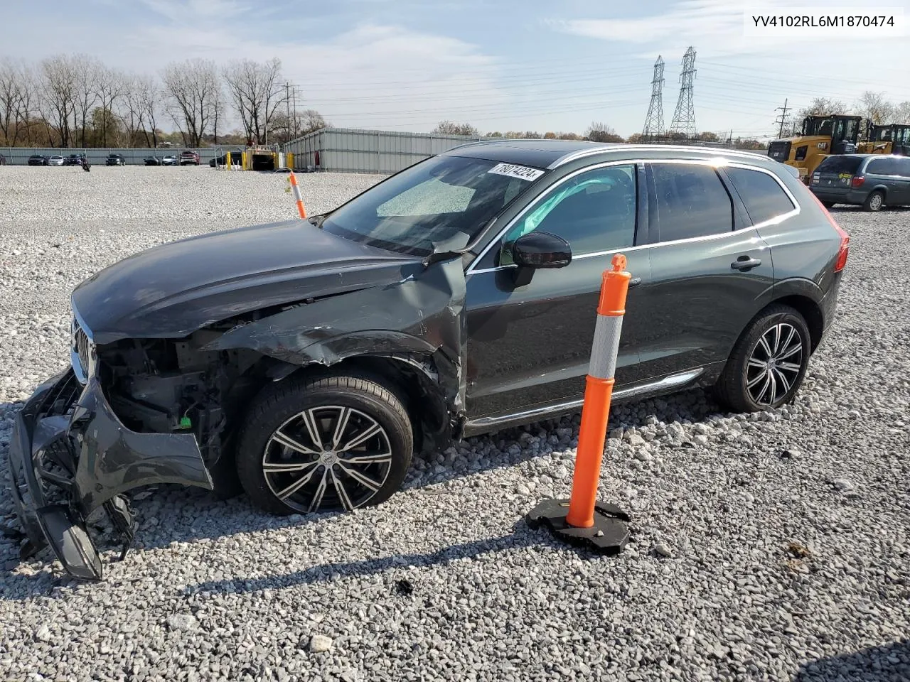 2021 Volvo Xc60 T5 Inscription VIN: YV4102RL6M1870474 Lot: 78074224