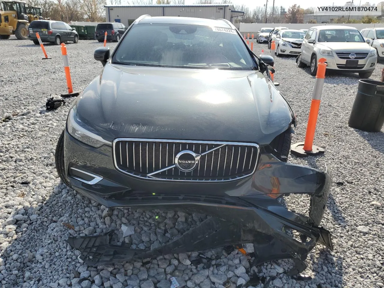 2021 Volvo Xc60 T5 Inscription VIN: YV4102RL6M1870474 Lot: 78074224