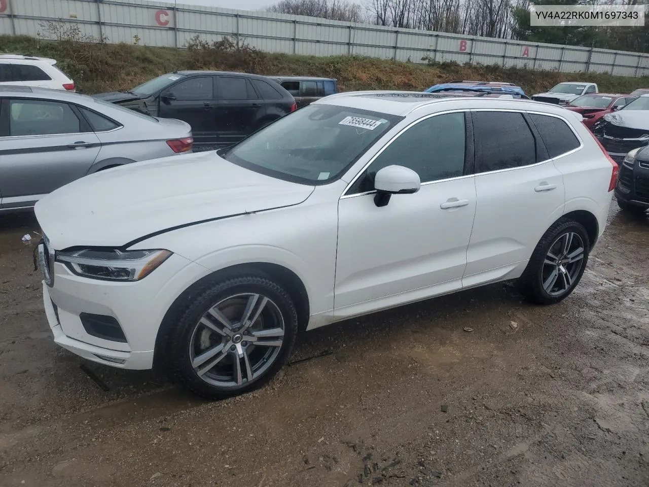 2021 Volvo Xc60 T6 Momentum VIN: YV4A22RK0M1697343 Lot: 78598444