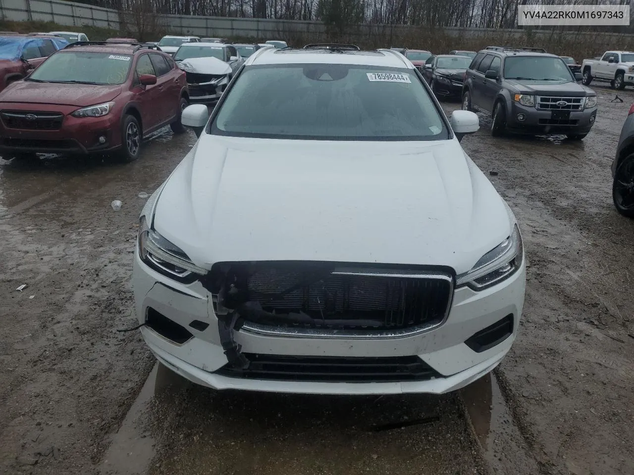 2021 Volvo Xc60 T6 Momentum VIN: YV4A22RK0M1697343 Lot: 78598444