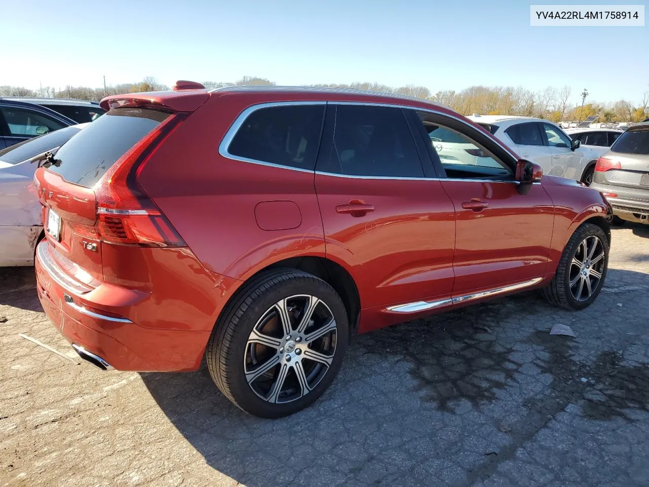 2021 Volvo Xc60 T6 Inscription VIN: YV4A22RL4M1758914 Lot: 80150754