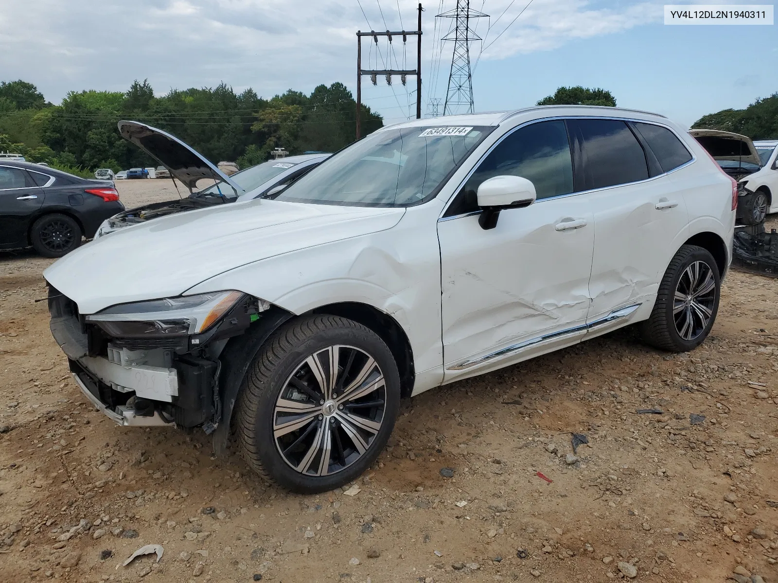 2022 Volvo Xc60 B5 Inscription VIN: YV4L12DL2N1940311 Lot: 63491314