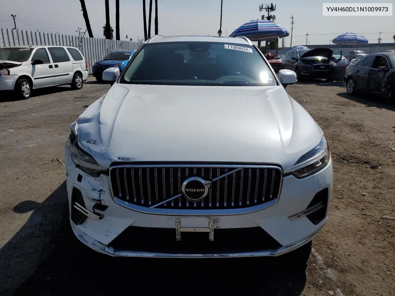 2022 Volvo Xc60 T8 Recharge Inscription VIN: YV4H60DL1N1009973 Lot: 71569834