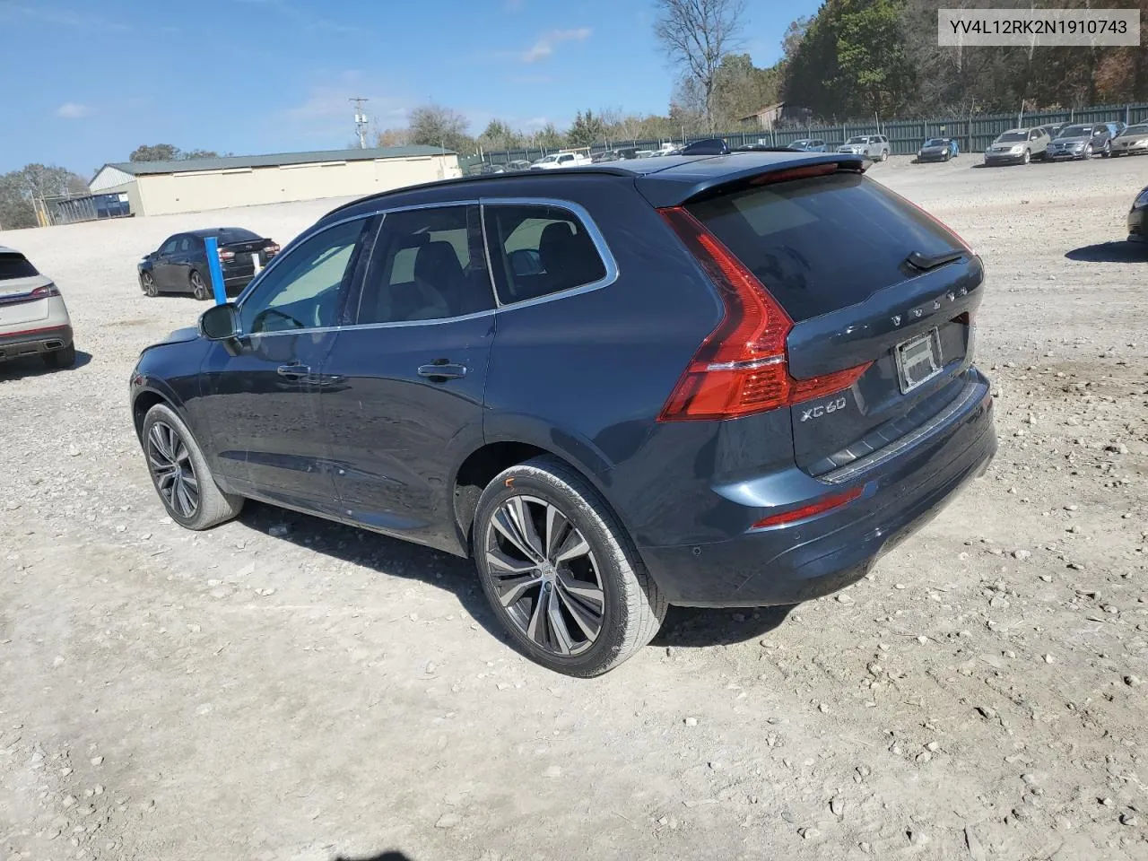 2022 Volvo Xc60 B5 Momentum VIN: YV4L12RK2N1910743 Lot: 78867264