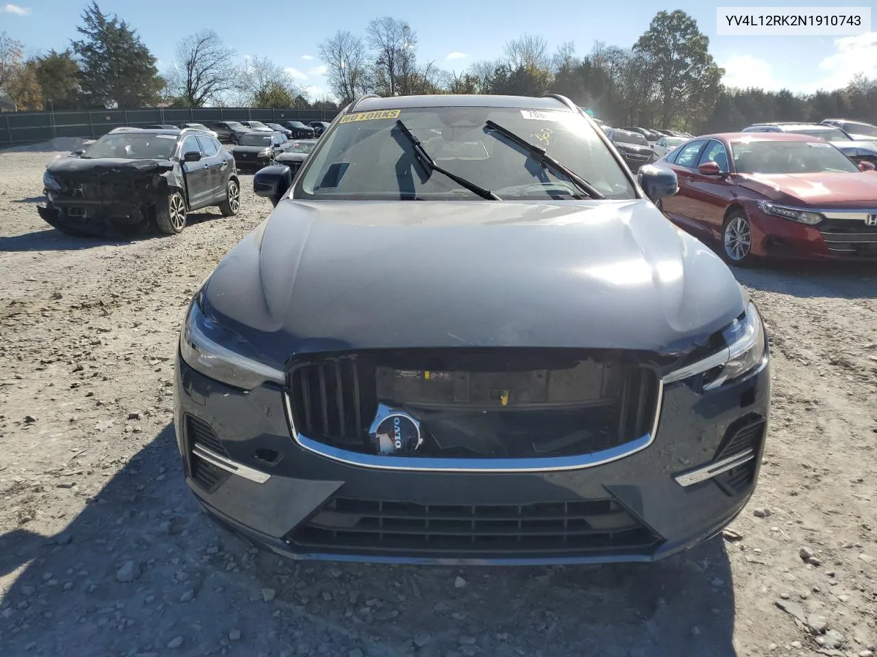 2022 Volvo Xc60 B5 Momentum VIN: YV4L12RK2N1910743 Lot: 78867264