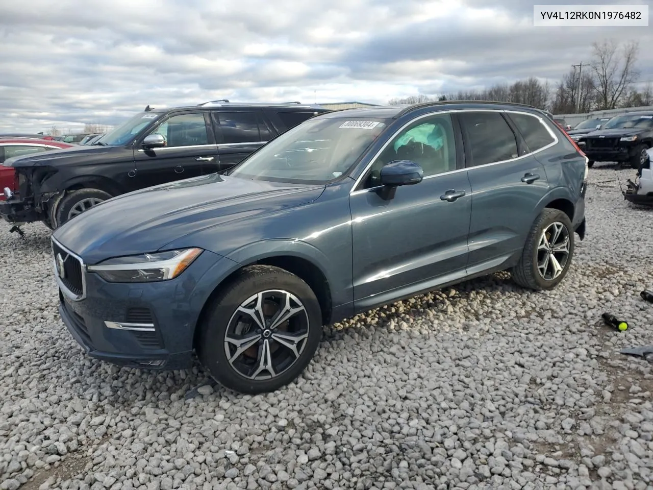 2022 Volvo Xc60 B5 Momentum VIN: YV4L12RK0N1976482 Lot: 80069384