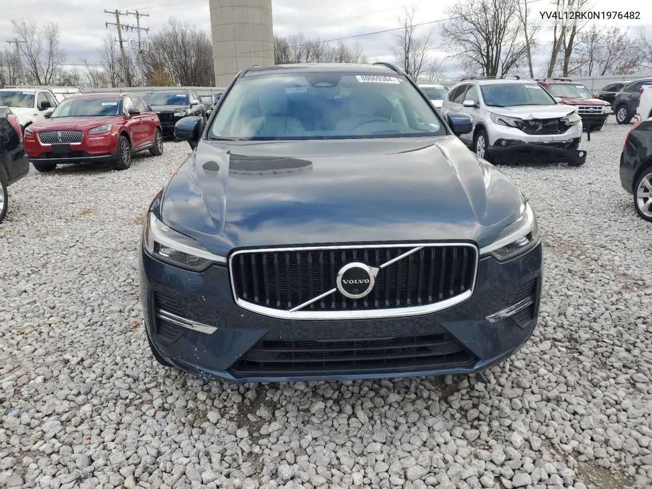 2022 Volvo Xc60 B5 Momentum VIN: YV4L12RK0N1976482 Lot: 80069384