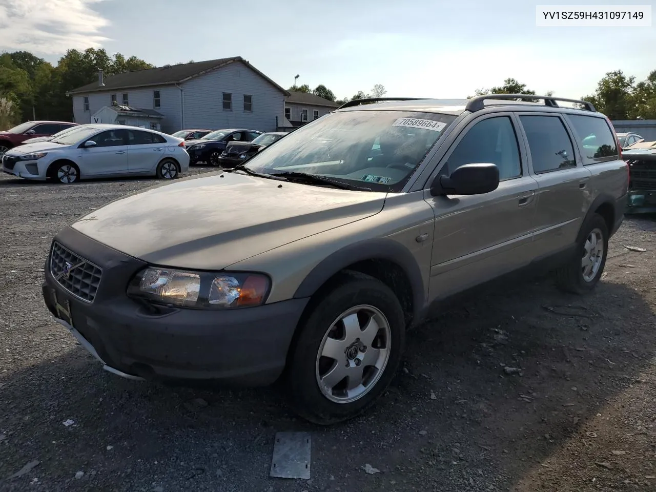 2003 Volvo Xc70 VIN: YV1SZ59H431097149 Lot: 70589664