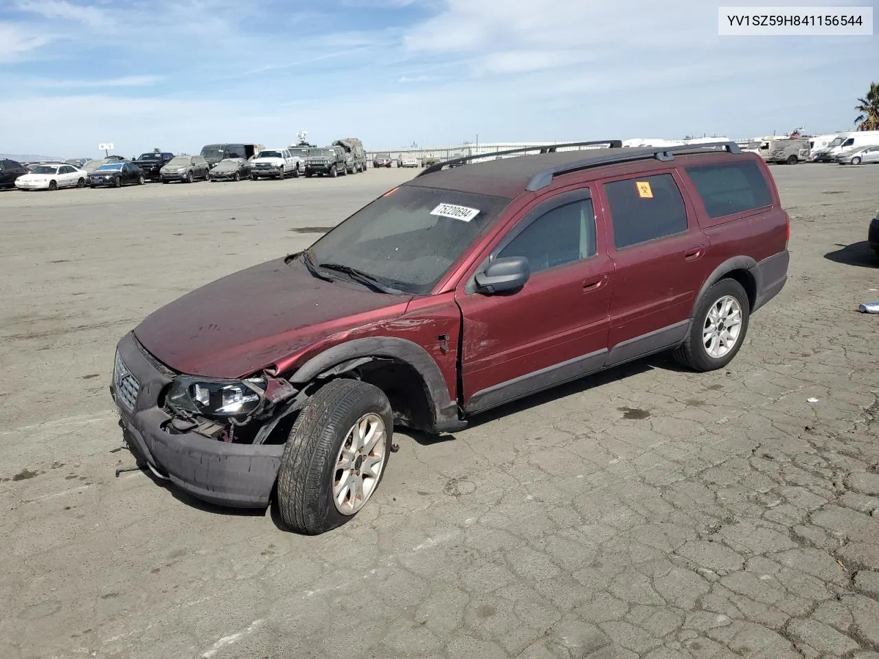 2004 Volvo Xc70 VIN: YV1SZ59H841156544 Lot: 75220694