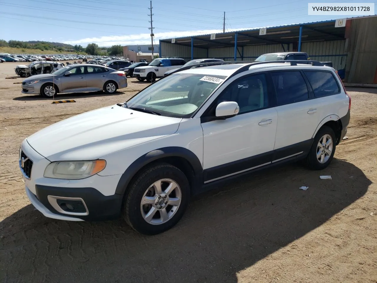 2008 Volvo Xc70 VIN: YV4BZ982X81011728 Lot: 72368434