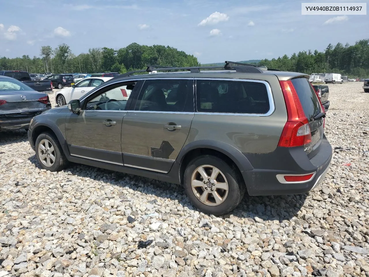 2011 Volvo Xc70 3.2 VIN: YV4940BZ0B1114937 Lot: 63120924