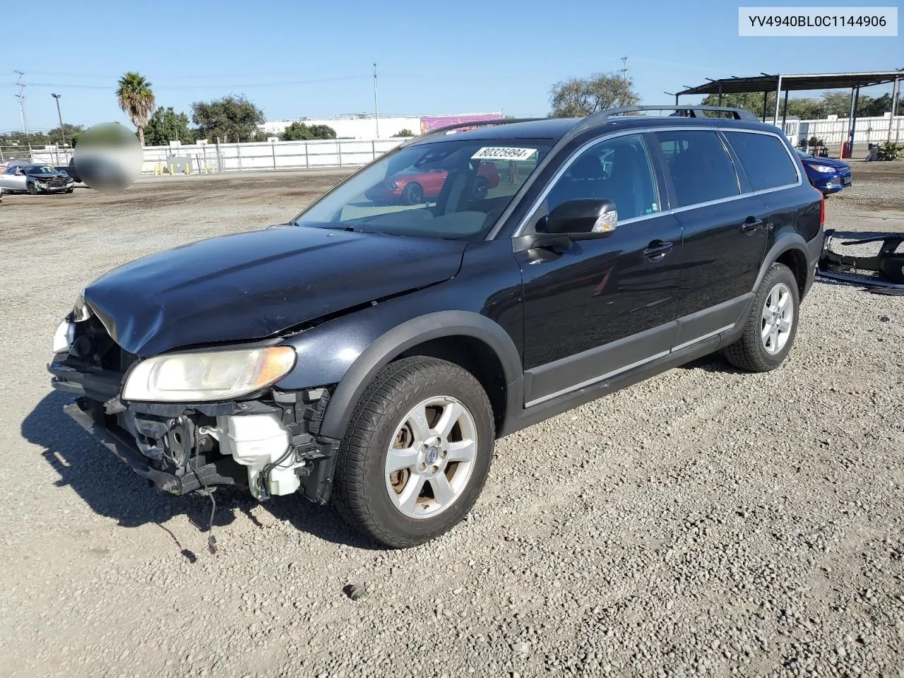 2012 Volvo Xc70 3.2 VIN: YV4940BL0C1144906 Lot: 80325994