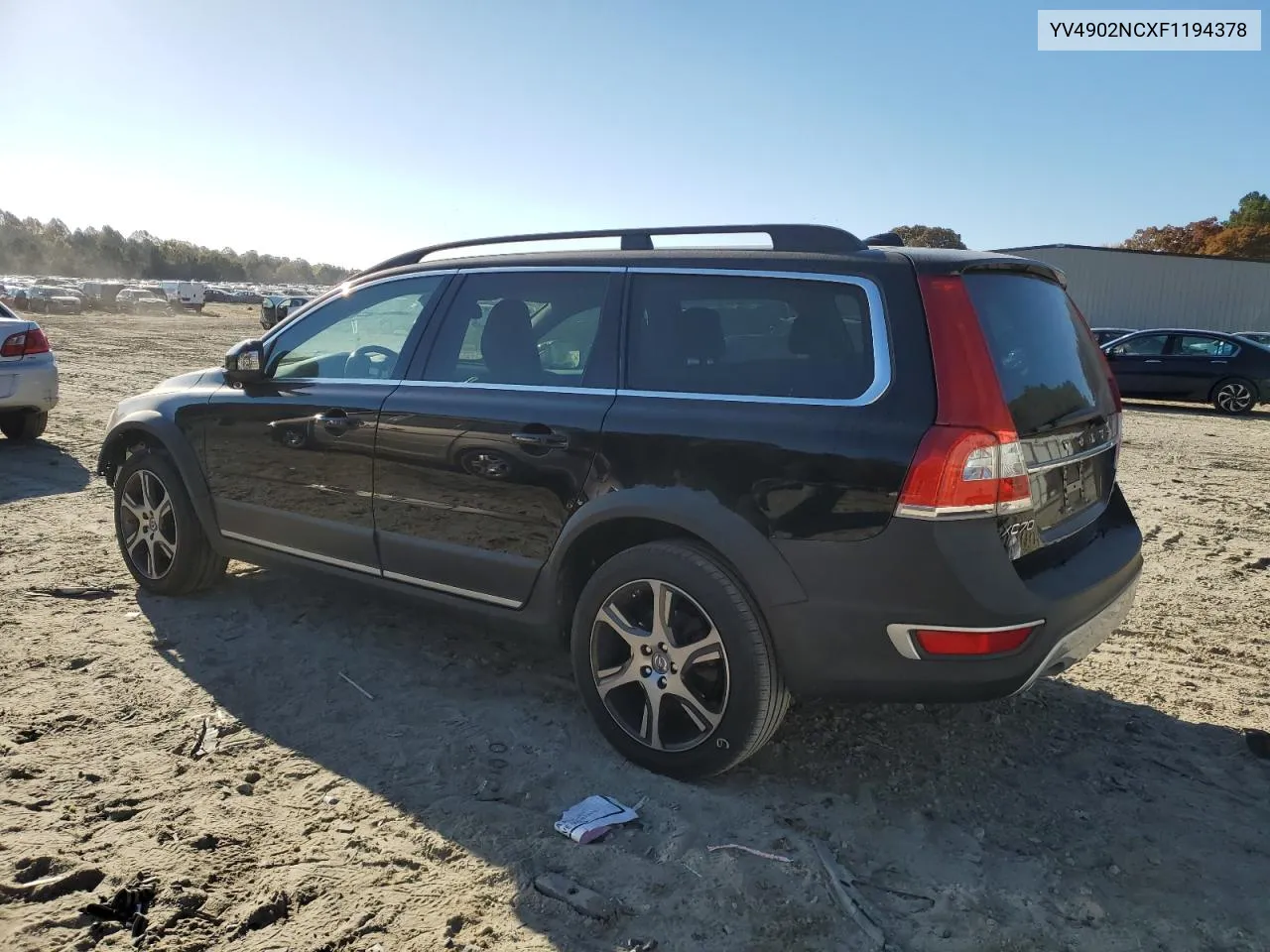 2015 Volvo Xc70 T6 Premier+ VIN: YV4902NCXF1194378 Lot: 78610164