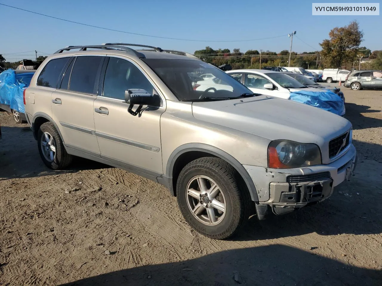 2003 Volvo Xc90 VIN: YV1CM59H931011949 Lot: 76229094