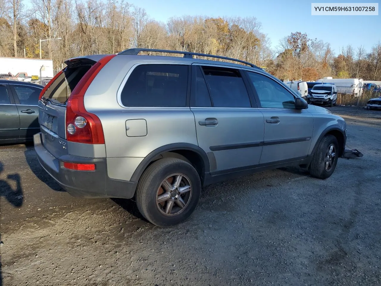 2003 Volvo Xc90 VIN: YV1CM59H631007258 Lot: 78830214