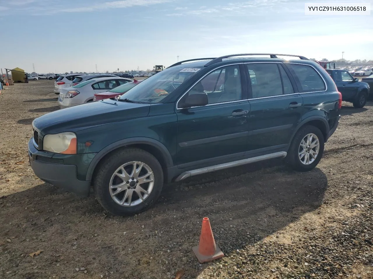 2003 Volvo Xc90 T6 VIN: YV1CZ91H631006518 Lot: 80127254