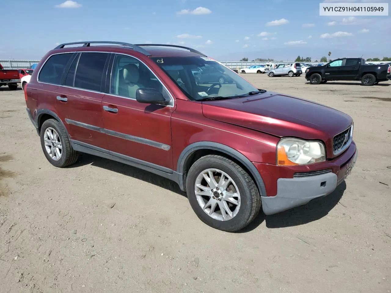 2004 Volvo Xc90 T6 VIN: YV1CZ91H041105949 Lot: 52389454