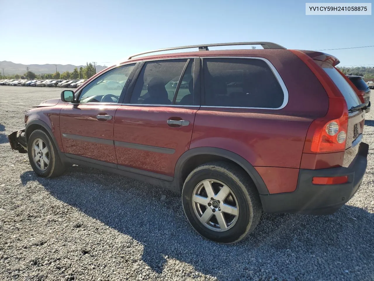 2004 Volvo Xc90 VIN: YV1CY59H241058875 Lot: 68609914