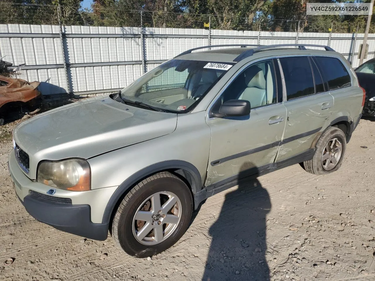 2006 Volvo Xc90 VIN: YV4CZ592X61226549 Lot: 76078684